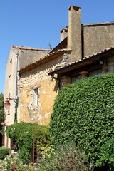 Le village de Roussillon dans le Vaucluse,Provence