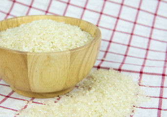 japan rice in bowl on the table