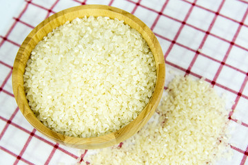 japan rice in bowl on the table