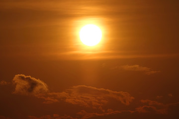 夕景の太陽_706