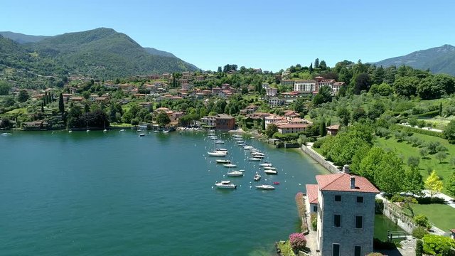 Aerial 4K - Bellagio - Pescallo - Lago di Como (IT) 