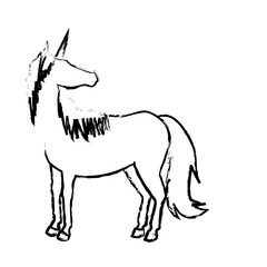 unicorn legendary mythical creature icon