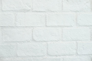 Detail of a white brick wall background