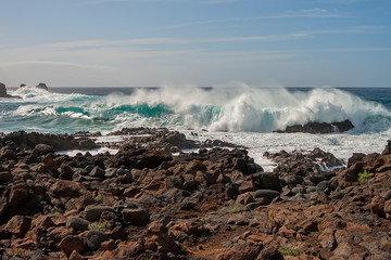 Atlantic coast of the island of Tenerife