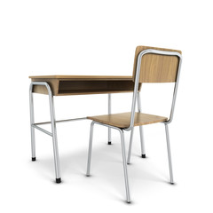 School desk with chair