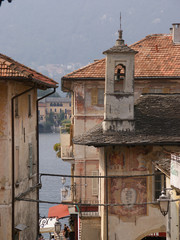 Stadtansicht Orta San Guilio, Lago D`Orta, Italien