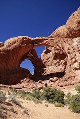 Double Arch in Arches National Park in Moab, Utah