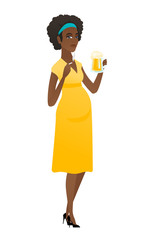 Pregnant woman smoking cigarette and drinking beer