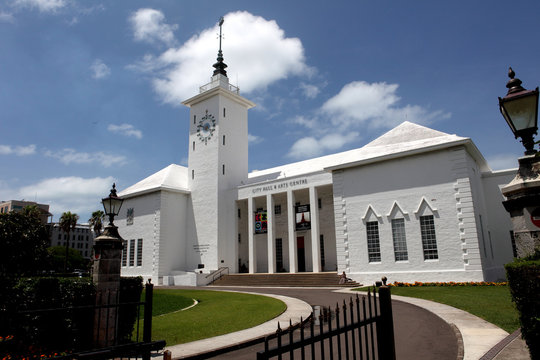 Ornate building with green lawn