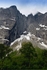 The Troll Wall is the tallest vertical rock face in Europe, about 1,100 metres from its base to the...