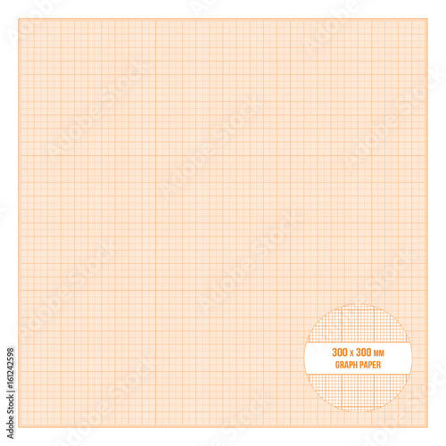 "Vector printable metric graph paper 30x30 cm size" Stock image and ...
