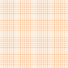 Vector orange metric graph paper seamless pattern