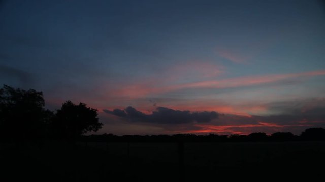 Beautiful sunset in Texas.