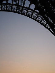 Close up of Eiffel tower part in Paris