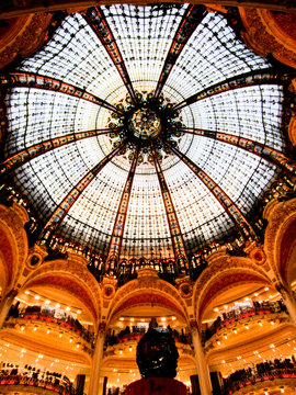 Inside Galeries Lafayette, Paris, France