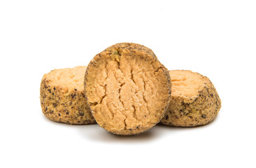 Shortbread cookie isolated