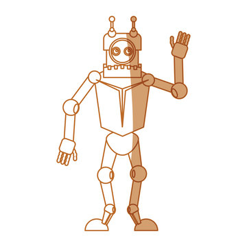 robot toy funny icon vector illustration graphic design