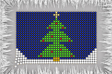 Xmas tree shaped from Christmas Balls