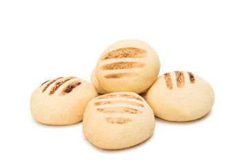 Shortbread cookie isolated