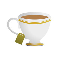 Cup tea drink icon vector illustration graphic design