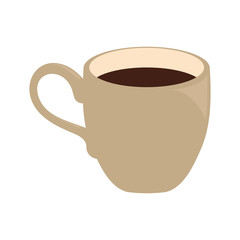 Delicious coffee cup icon vector illustration aroma