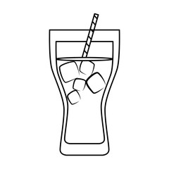 Delicious fresh drink icon vector illustration graphic design