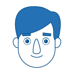 man profile cartoon face person character