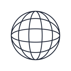 global world earth connection symbol vector illustration