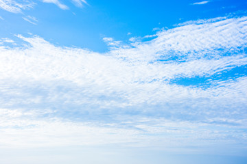 Fototapeta premium white color fluffy cloud in blue sky beautiful natural