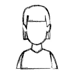 avatar of woman character portrait female vector illustration