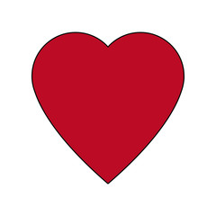 red big heart health care medicine symbol vector illustration