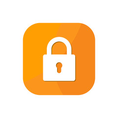 Flat Lock App Icon Graphic Resources