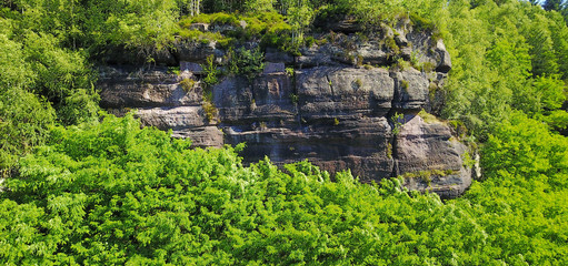 Felsmassiv, Haut-Barr Frankreich