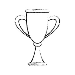trophy award competition winner icon vector illustration