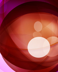 Glossy glass shiny bubble abstract background, wave lines
