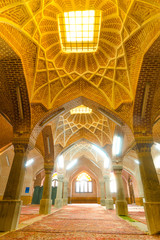 Fototapeta na wymiar The interior of Jameh Mosque of Tabriz or Tabriz central mosque located next to the Grand Bazaar of Tabriz and the Constitutional House of Tabriz.Iran.