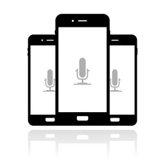 Smartphone Banner - Mikrofon - Podcast