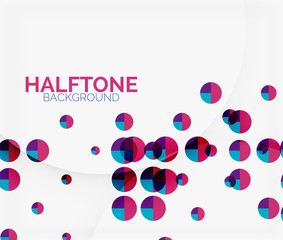 Halftone color texture background