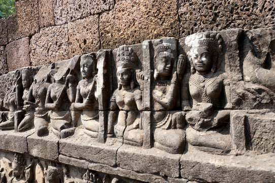 Terrace of the Elephants, Angkor Thom,  Cambodia