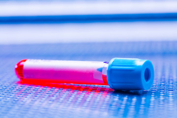 test tube for cancer  blood test