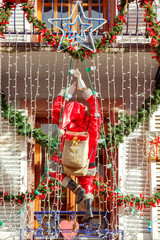 The city of Colmar is decorated for Christmas.