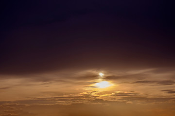 Sky and clouds / Sky and rain clouds at twilight.