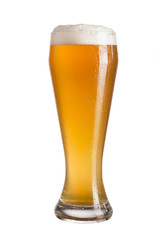 Glass of unfiltered beer