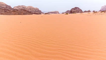 Fototapeta na wymiar Wadi rum desert in Jordan