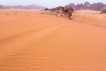Fototapeta na wymiar Wadi rum desert in Jordan