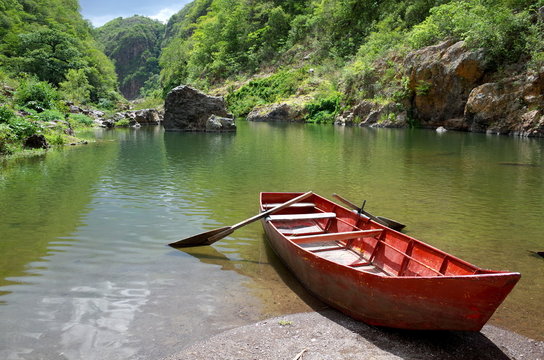 Somoto Canyon in the north of Nicaragua, a popular tourist destination for outdoor activities such as swimming, hiking and cliff jumping
