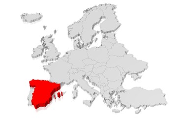 3D map - Spain