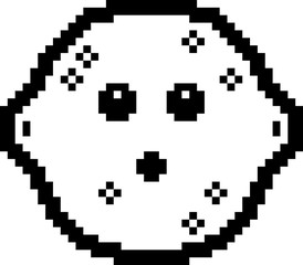 Fototapeta premium Surprised 8-Bit Cartoon Lemon