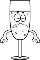 Sick Cartoon Champagne