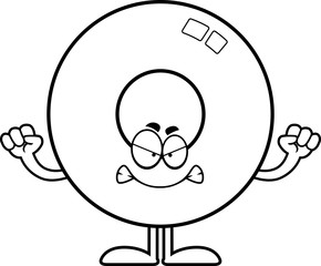 Angry Cartoon Doughnut